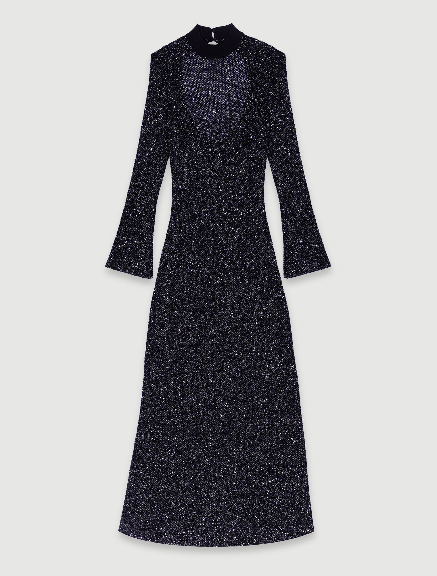 Langes Strickkleid