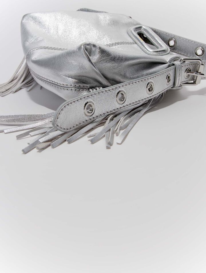 Tasche Miss M Mini, Metallic-Leder