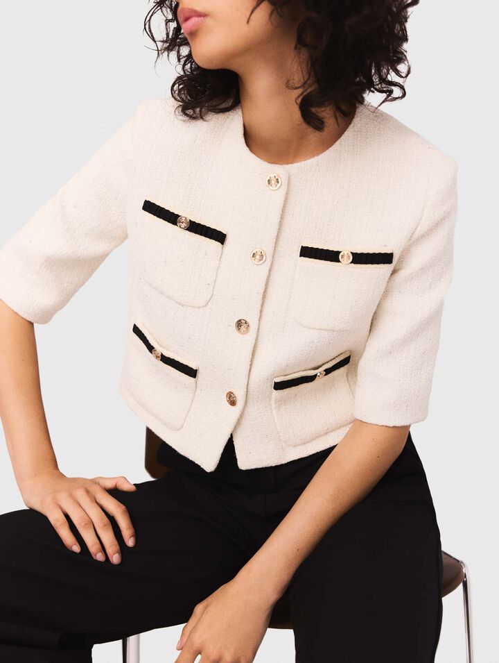 Kurze Tweed-Jacke