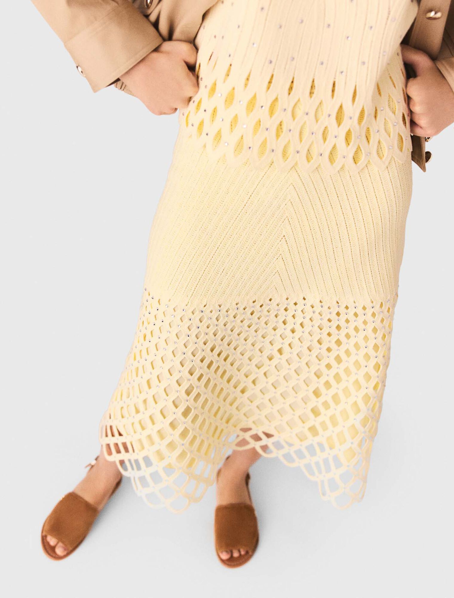 H&auml;kelrock mit abnehmbarem Futter