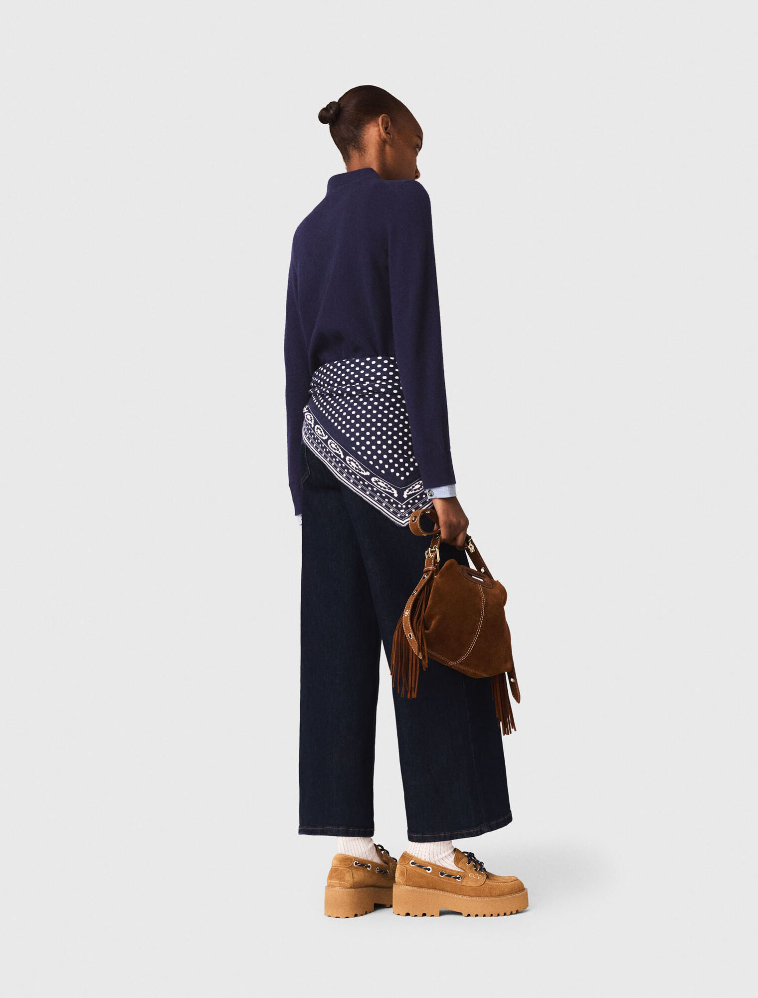 Polo-Cardigan mit Abnehm-Teilen