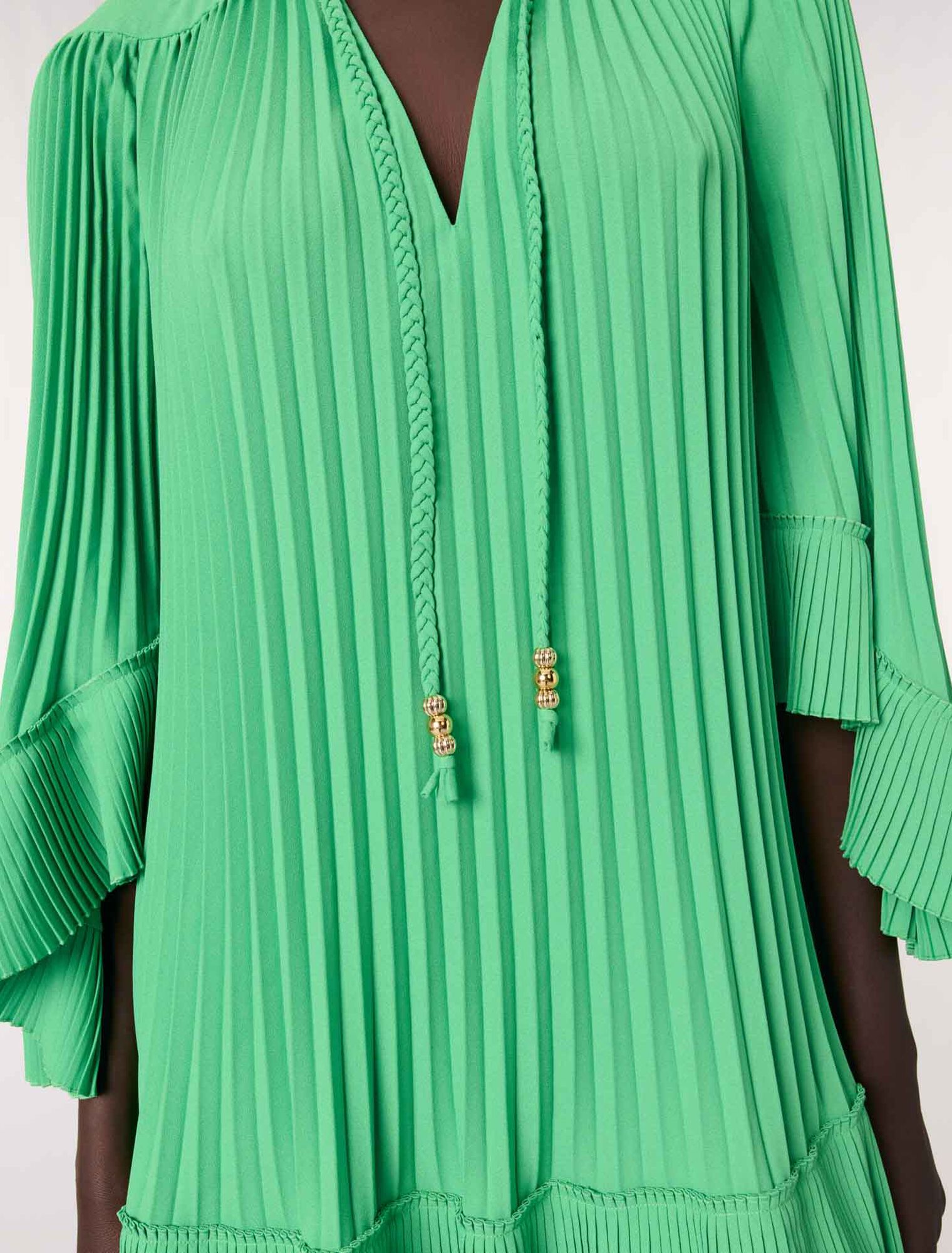 Kurzes Plissee-Kleid