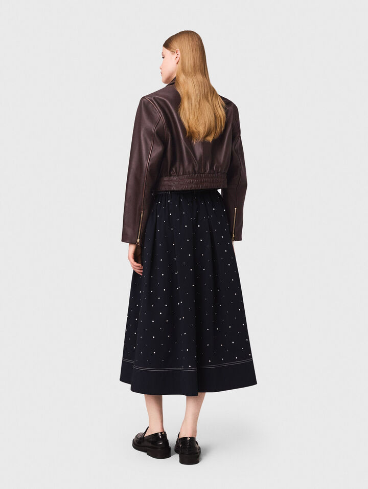 Jacke aus Leder im Vintage-Look