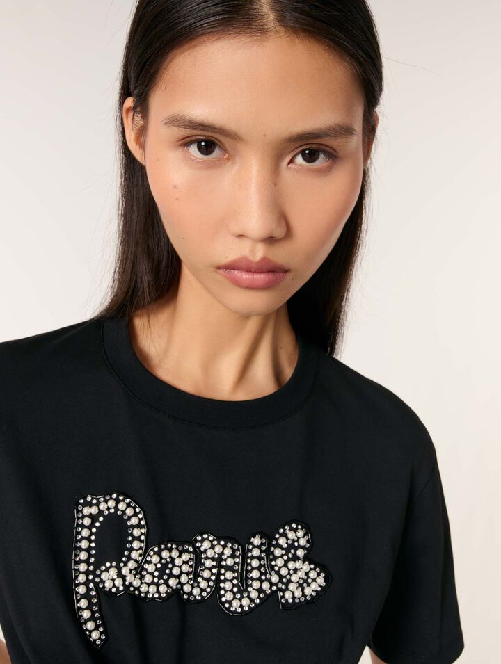 T-Shirt mit Stickerei