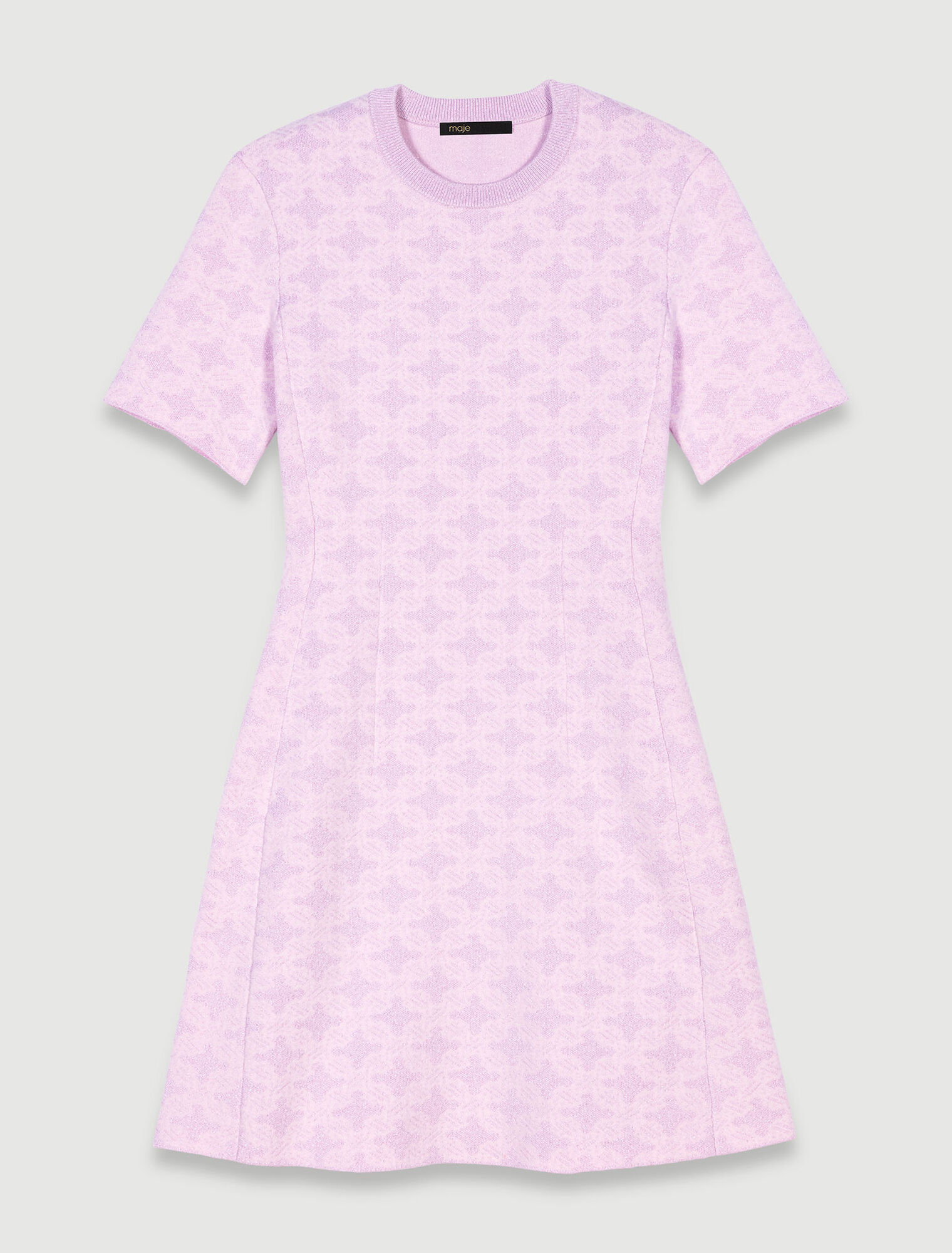 Kurzes Kleid aus Strickjacquard