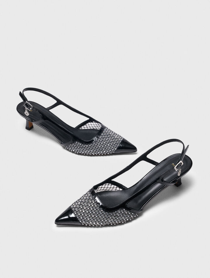 Mesh-Pumps mit Strass