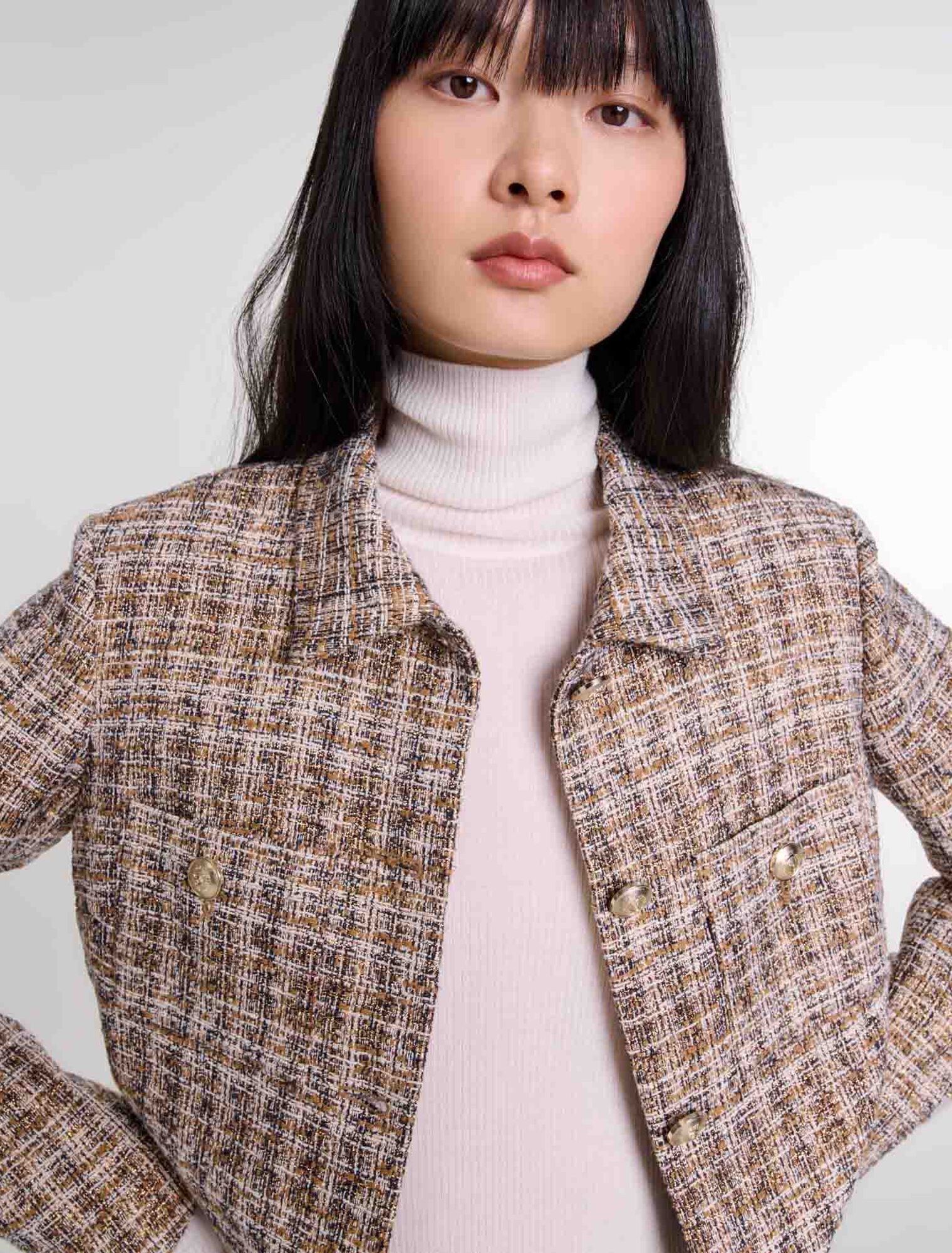 Kurze Tweed-Jacke
