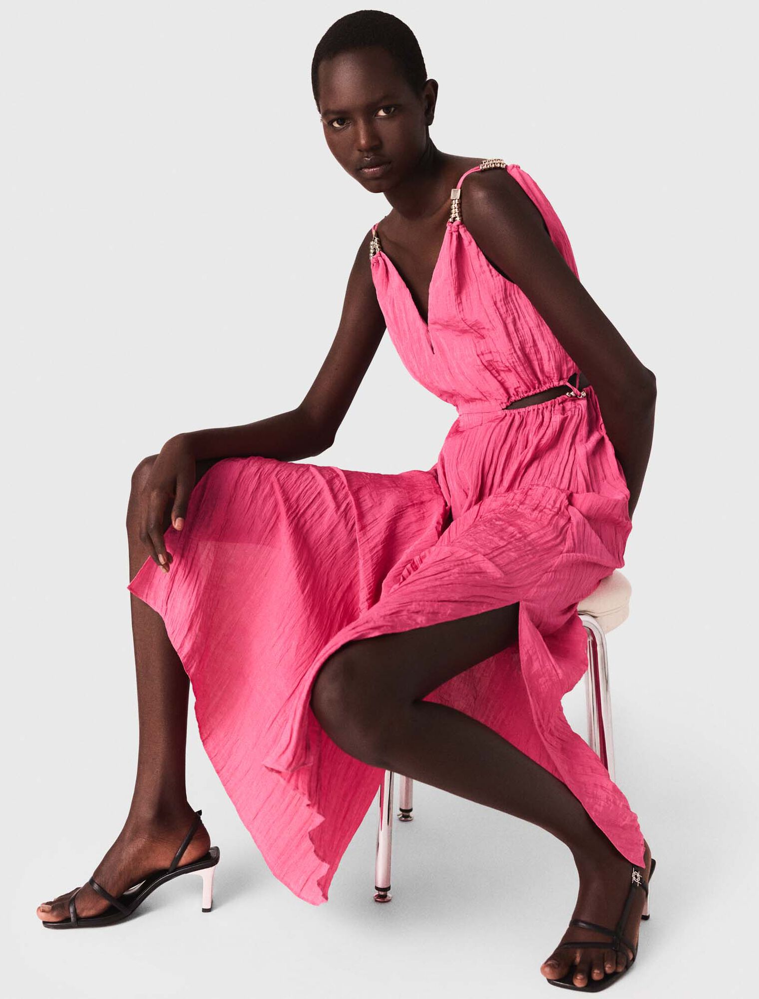 Midikleid mit Cut-outs
