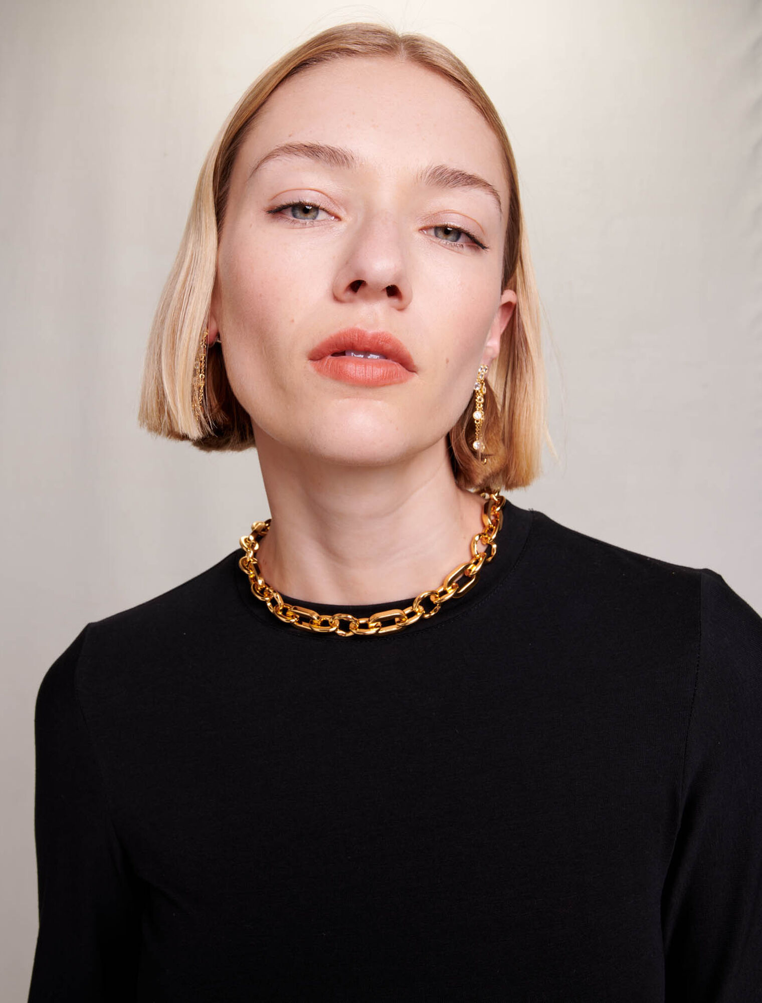 Asymmetrisches Flanellkleid