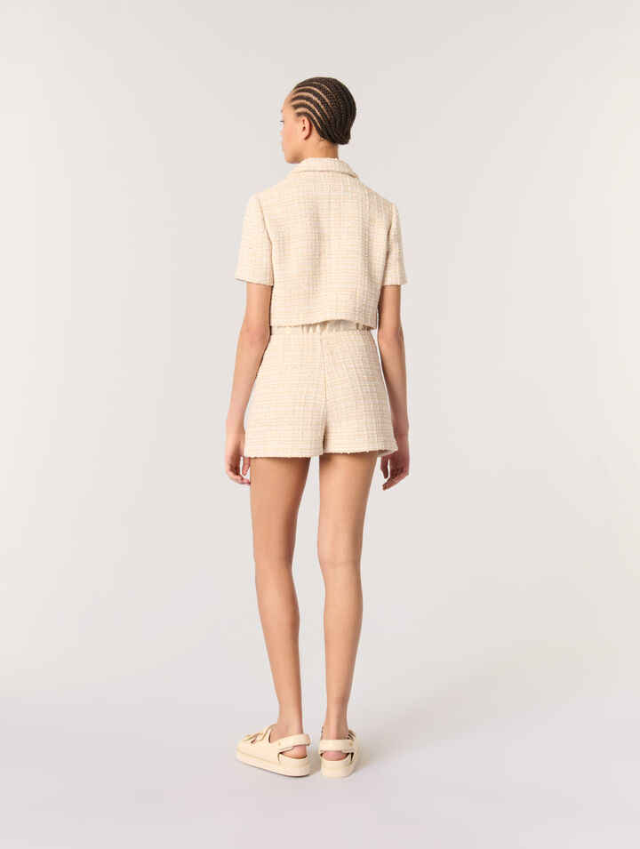 Kurze Tweedjacke
