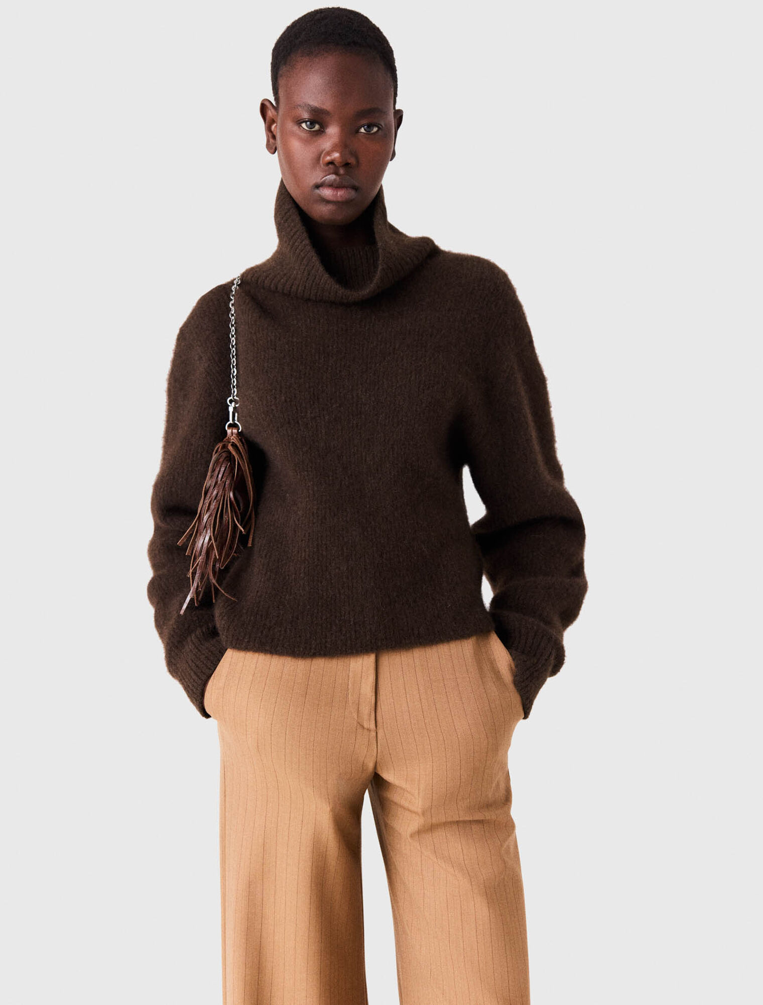 Rollkragenpullover aus Yak-Gemisch