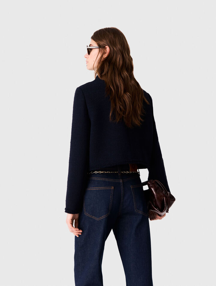 Kurze Tweedjacke