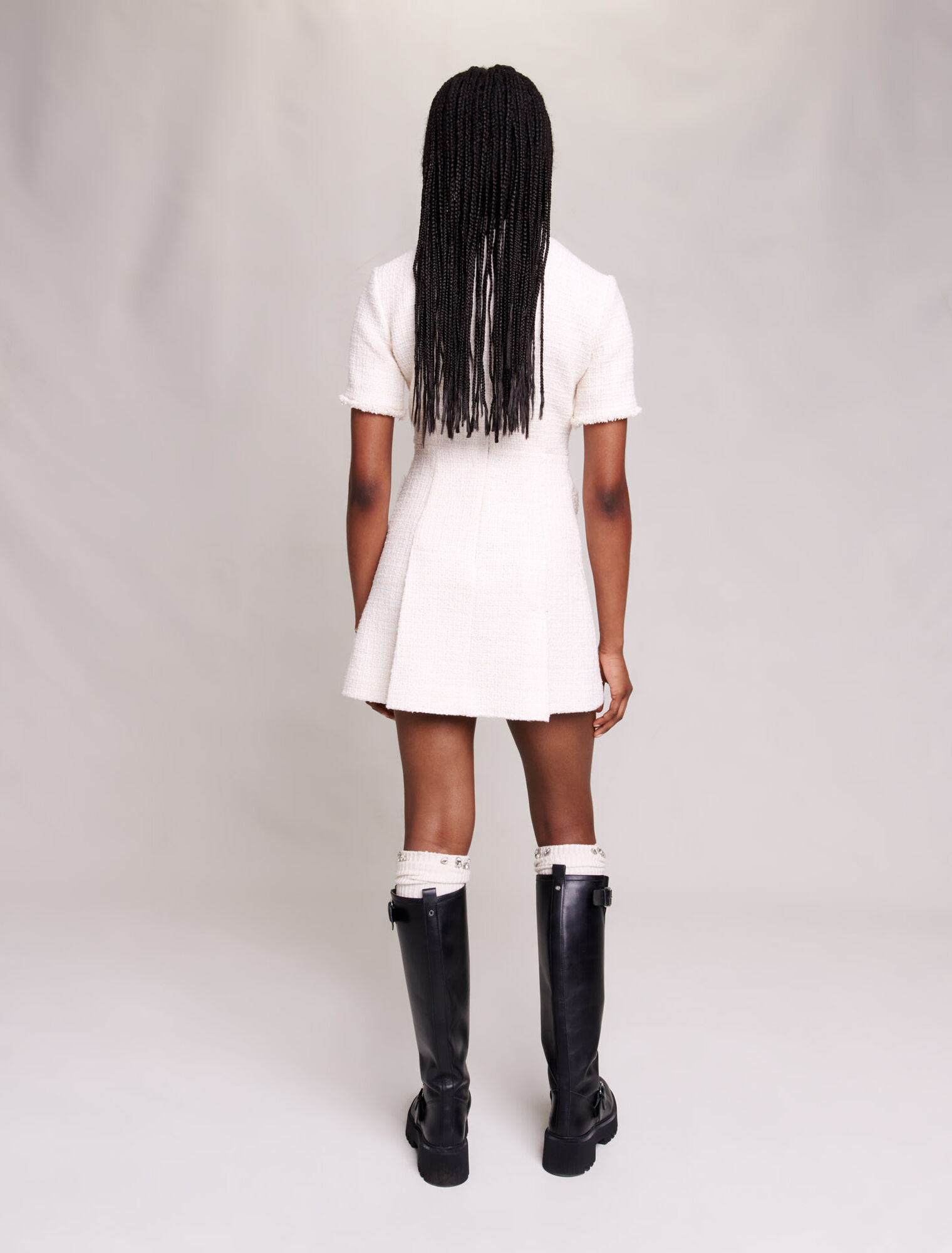 kurzes Tweedkleid