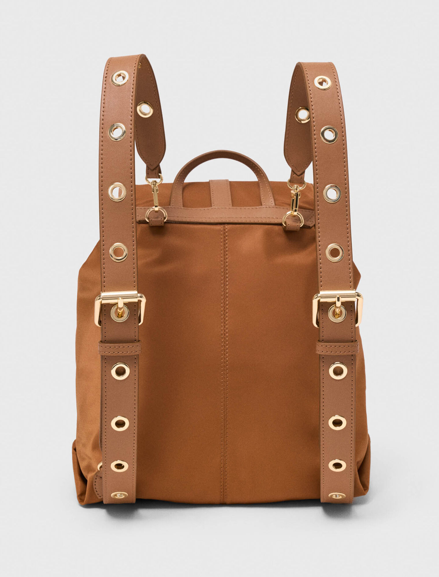 Rucksack aus Leder und Nylon