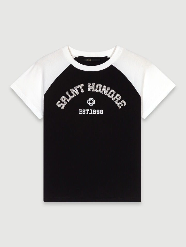 T-Shirt „Saint-Honoré“ mit Strass