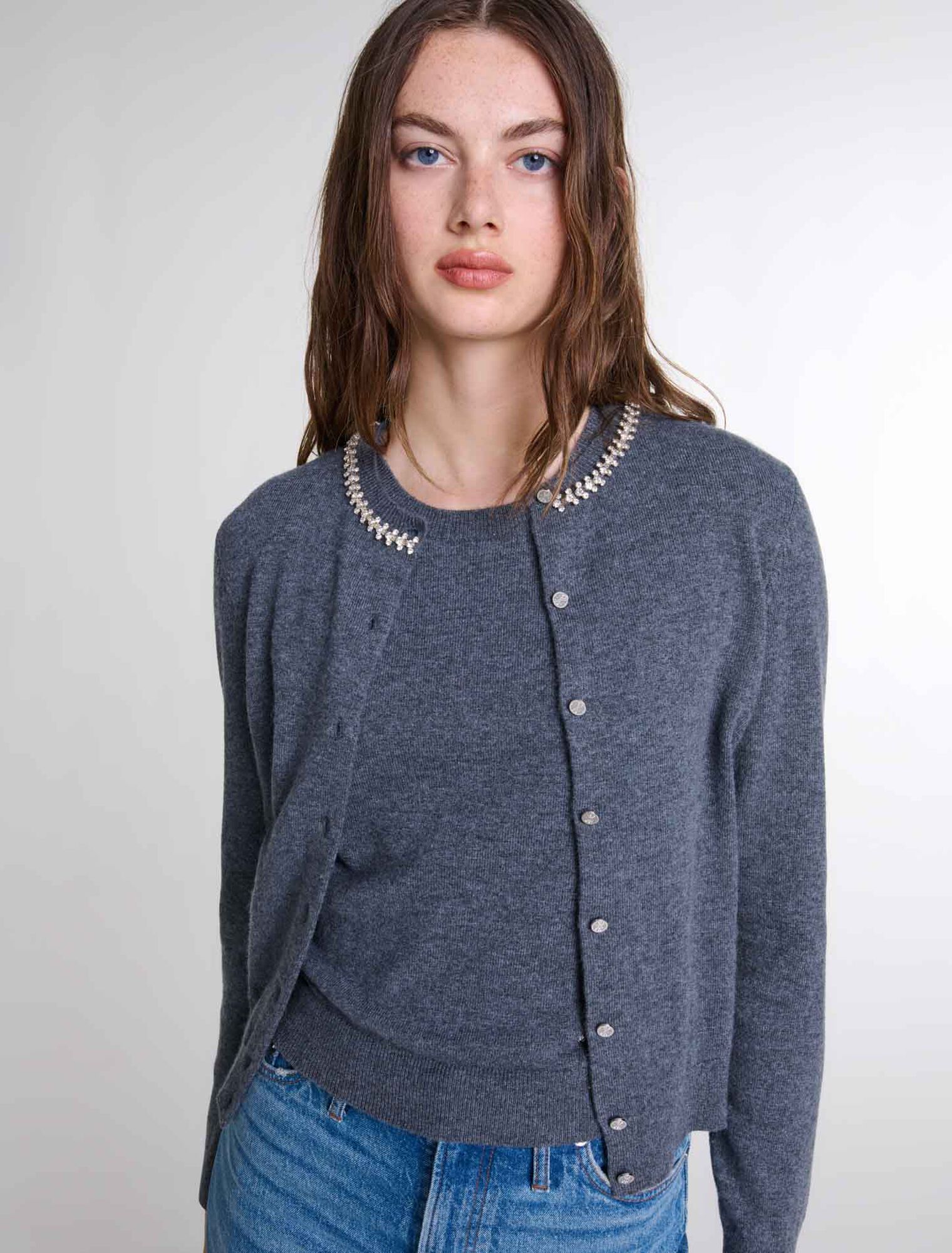 2-in-1 Cardigan aus Kaschmir