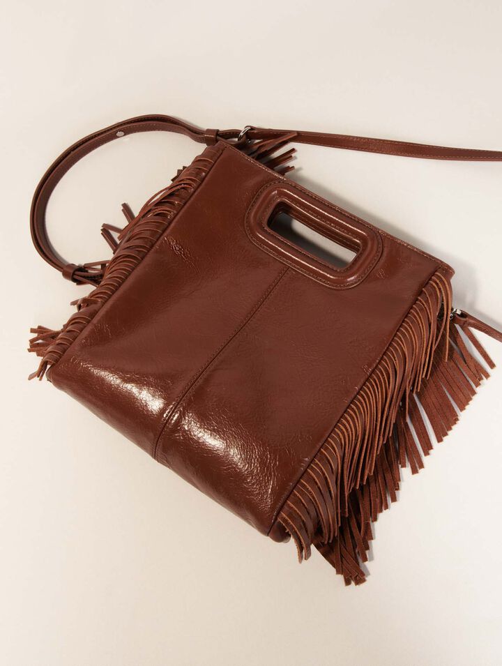 Tasche M aus Craqulé-Leder