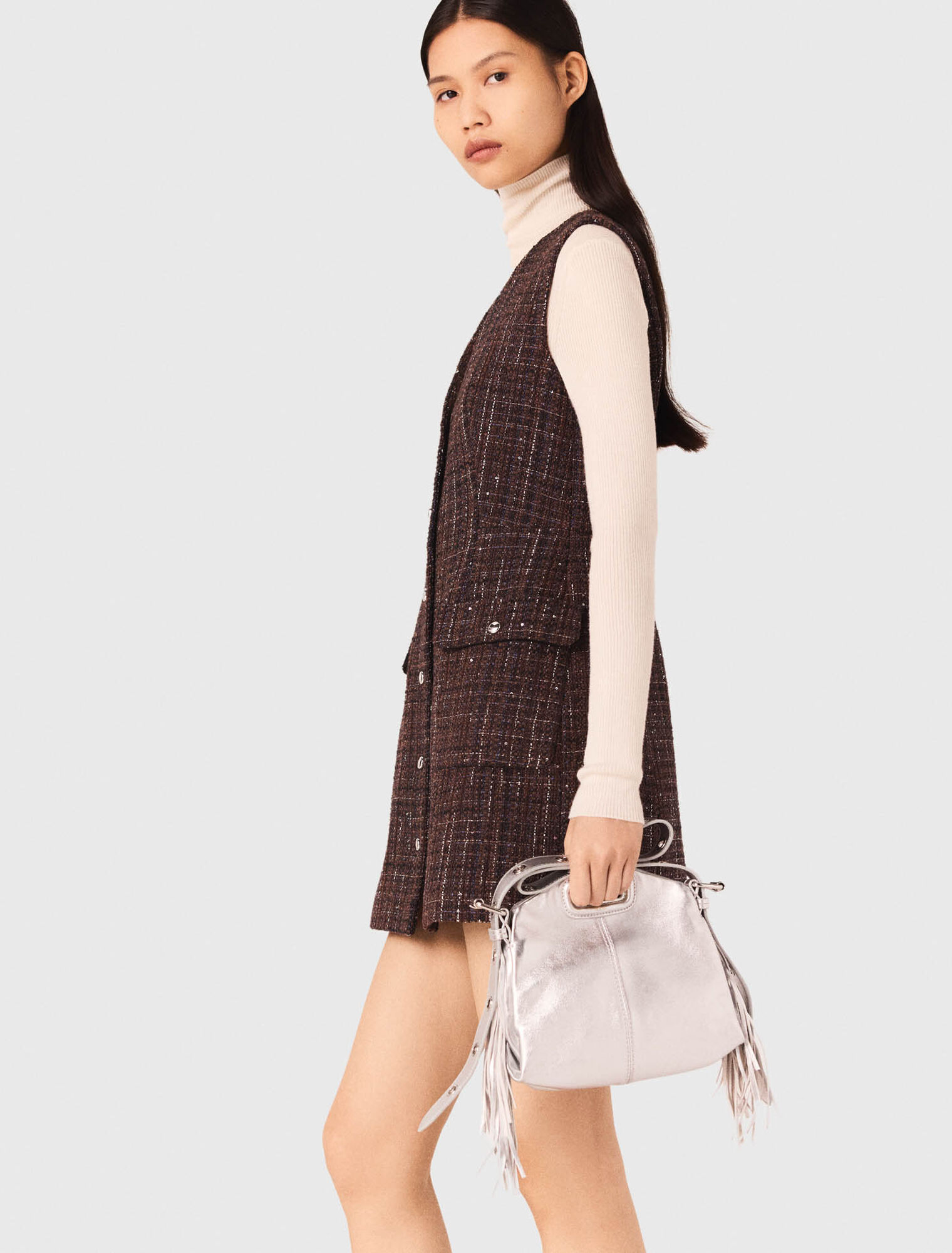 Kurzes Kleid aus Tweed