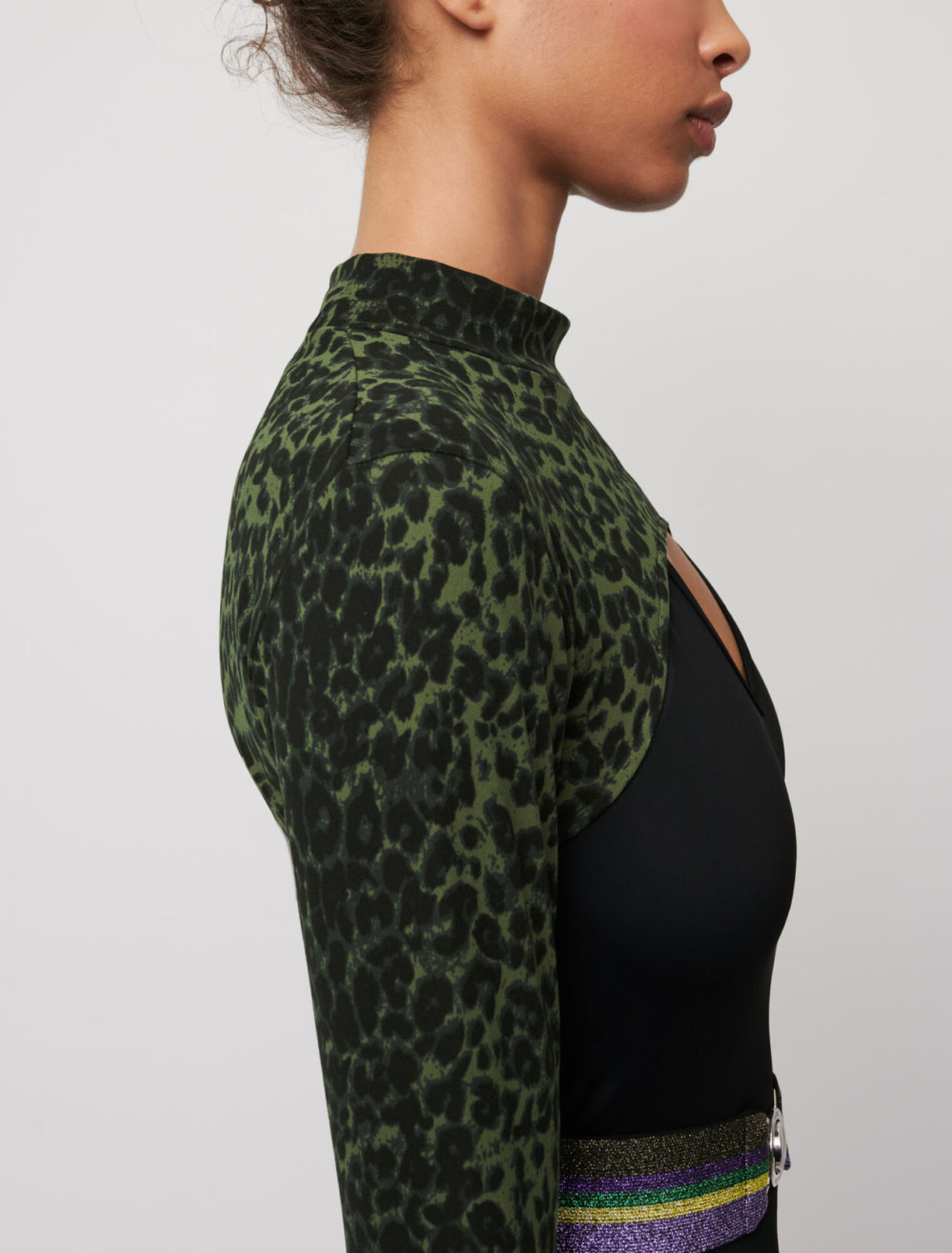 Bedrucktes Mini-Crop-Top