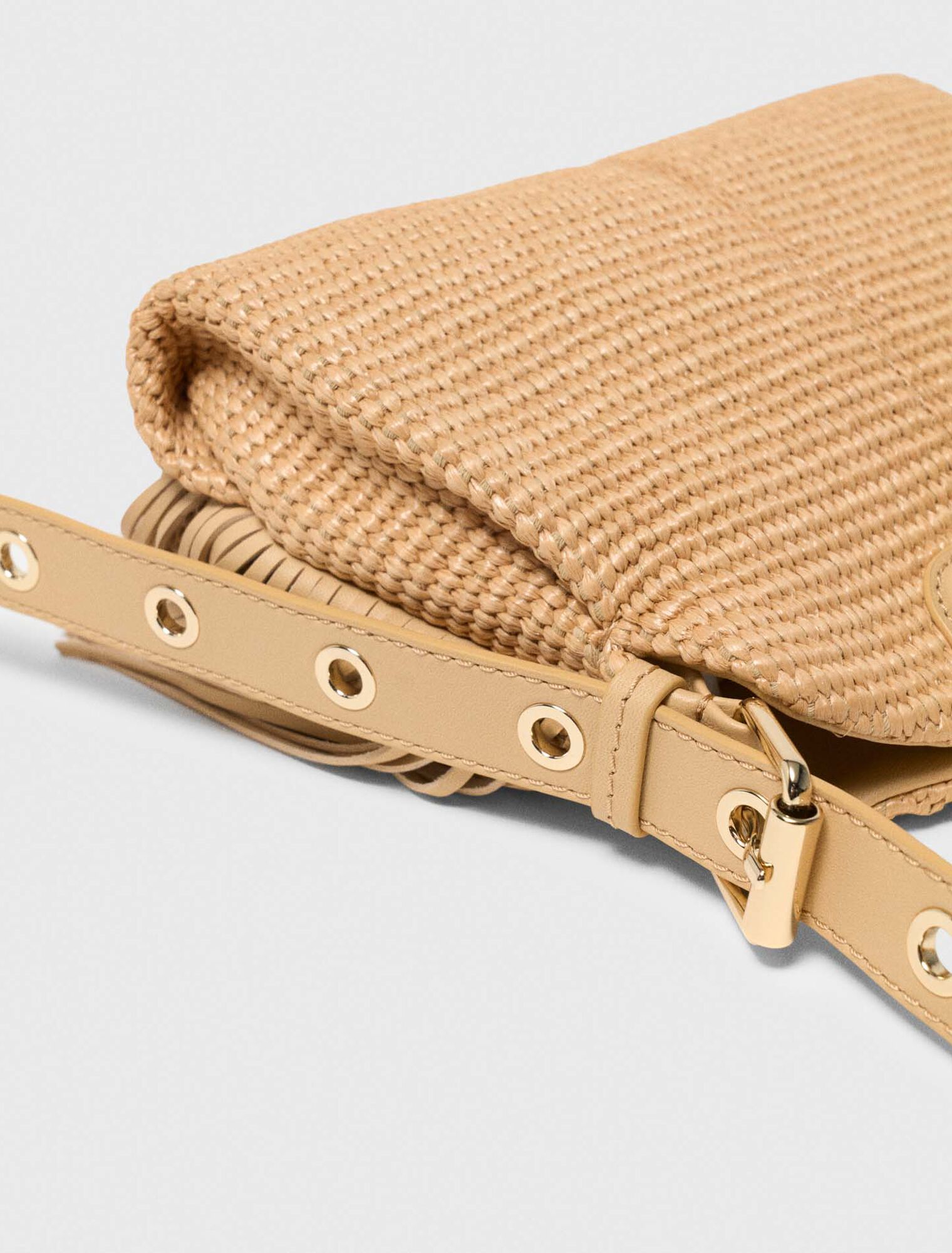 Mini M-Tasche mit Basteffekt