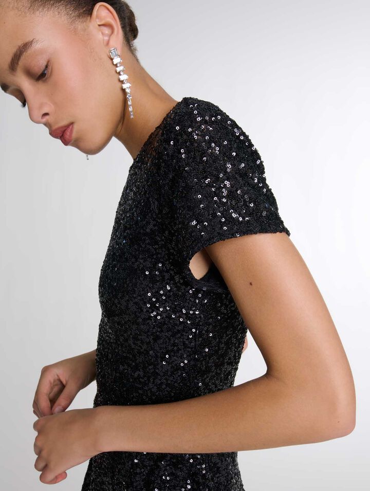 Kurzes Paillettenkleid