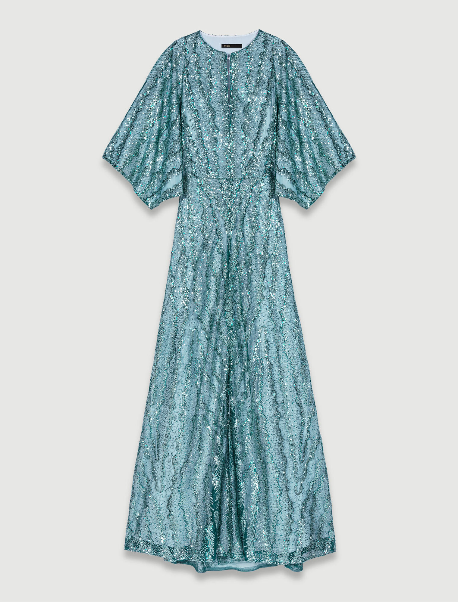 Langes Pailletten-Kleid