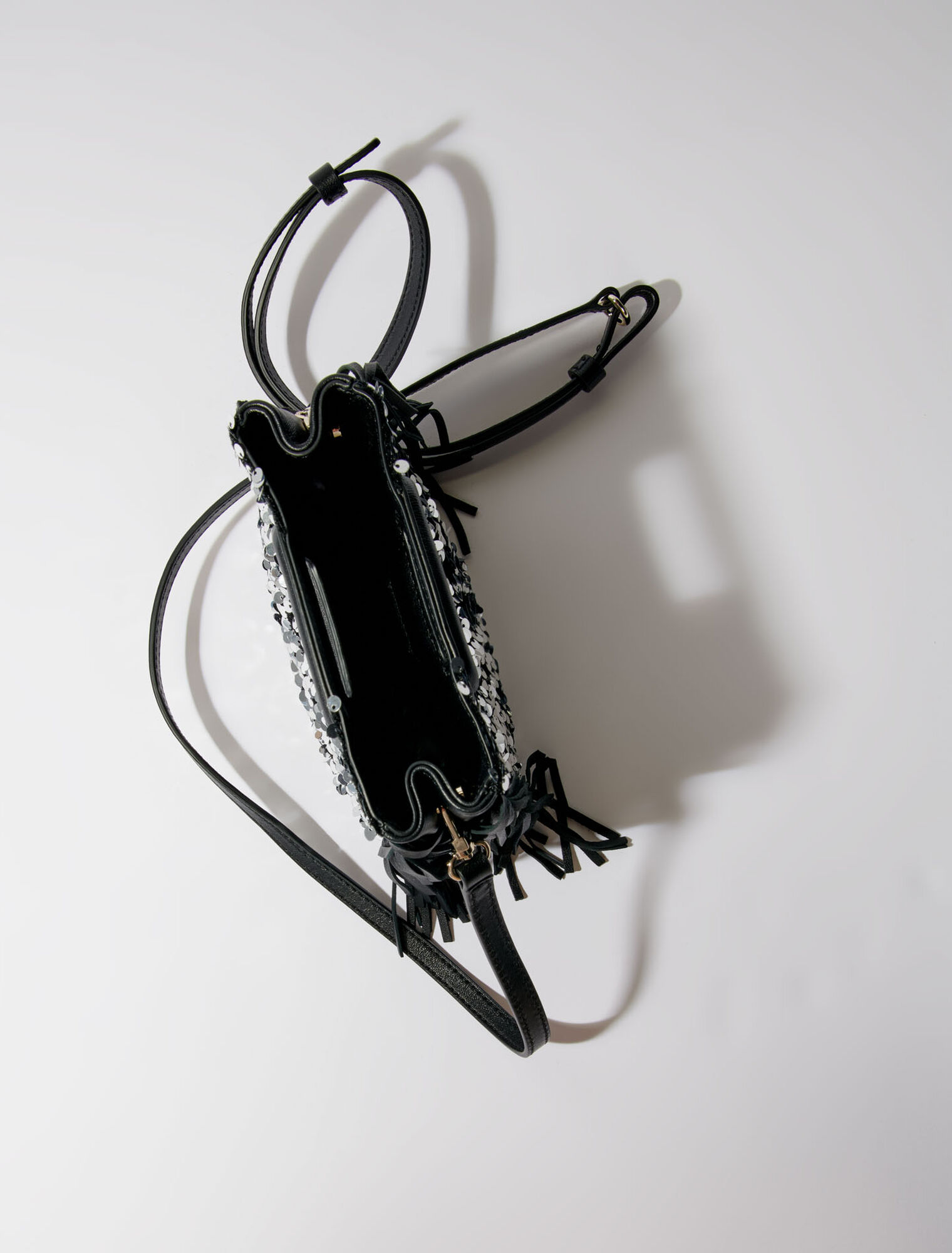 Tasche M Mini mit Pailletten