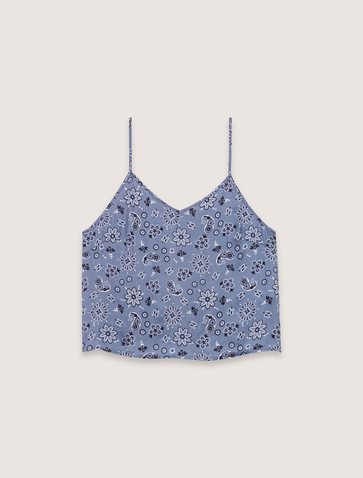 Fließendes Top mit Print