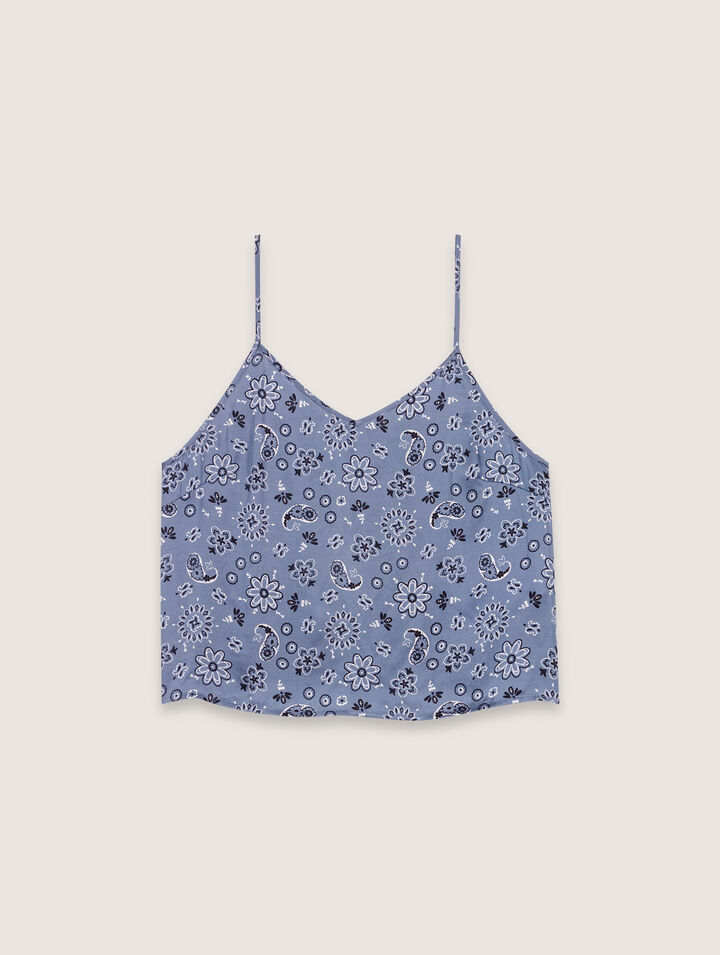 Fließendes Top mit Print