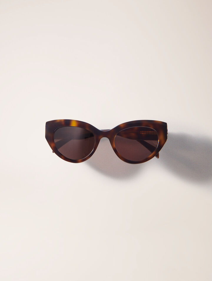 Cat-Eye-Sonnenbrille aus Acetat