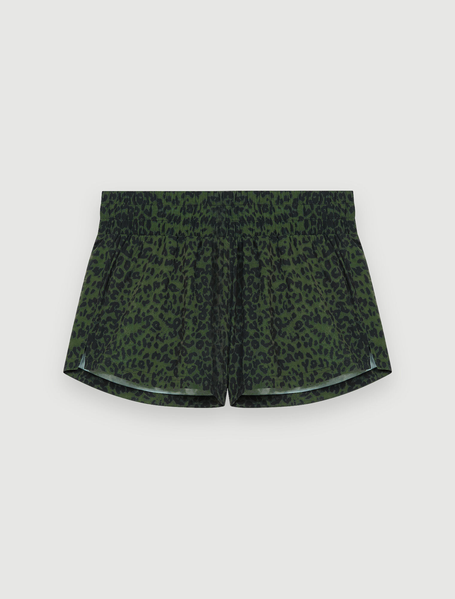 Shorts in Running-Optik mit Aufdruck