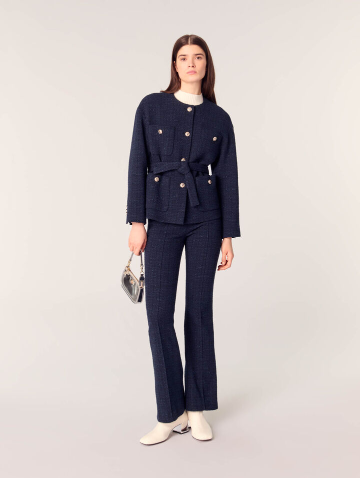 Jacke 4 Taschen aus Tweed