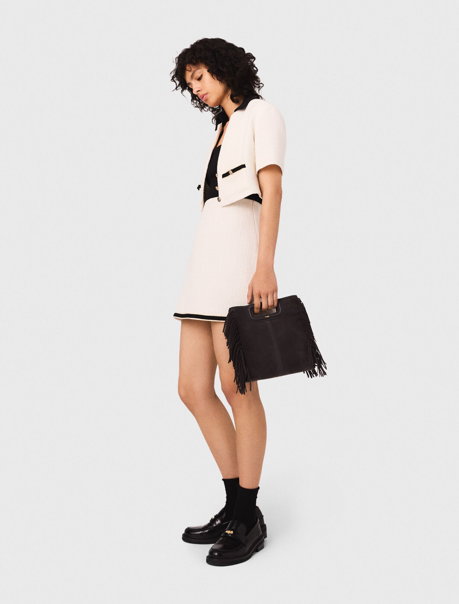 2-in-1-Kleid aus Tweed