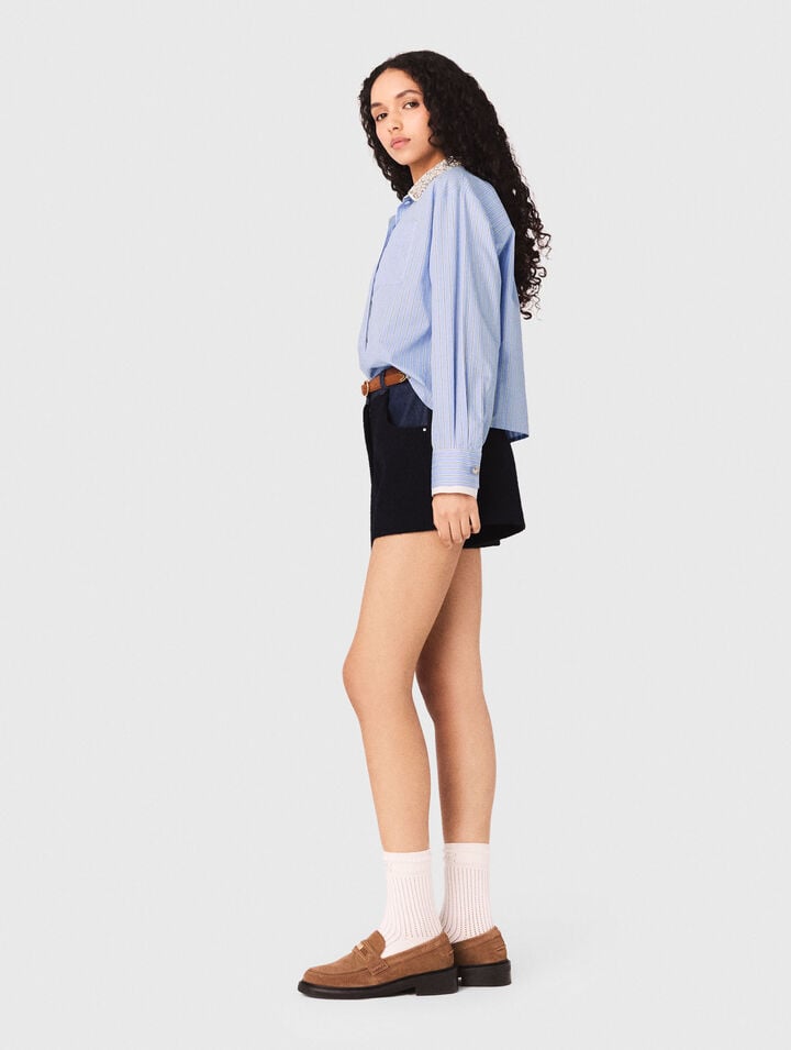 Hemd mit abnehmbarem Schmuckkragen