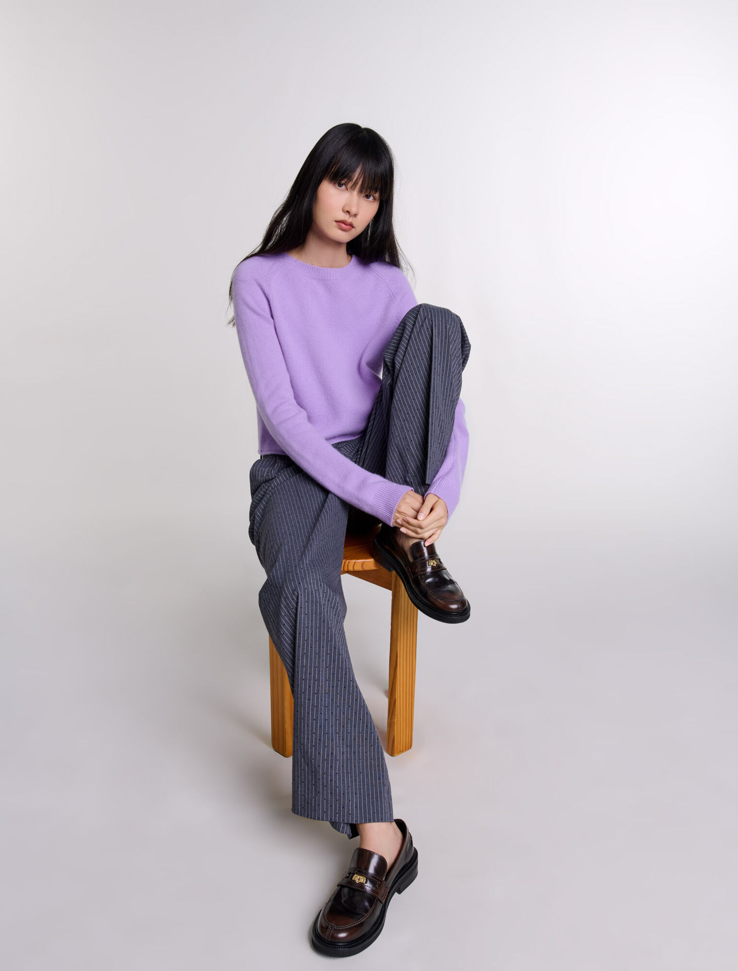 Kurzer Kaschmirpullover