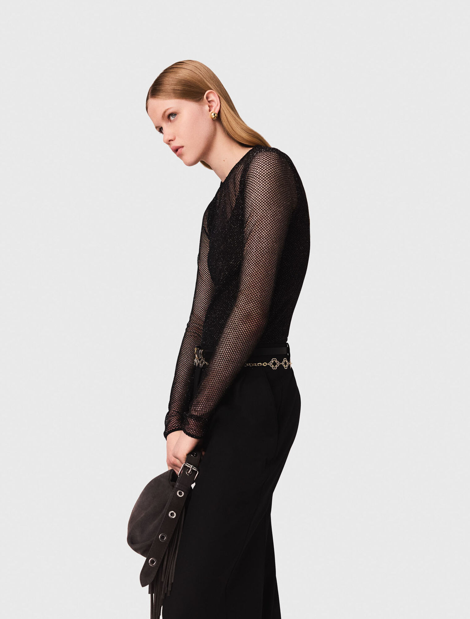 Strass-Top aus Jersey