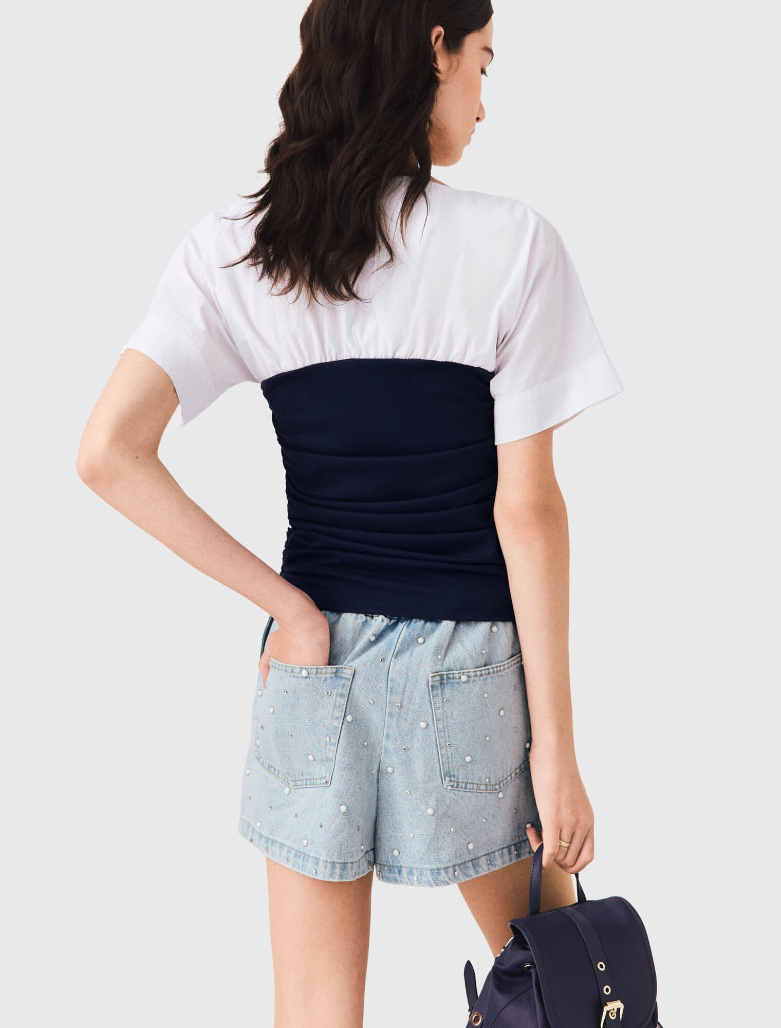 Plissiertes Jersey-Top