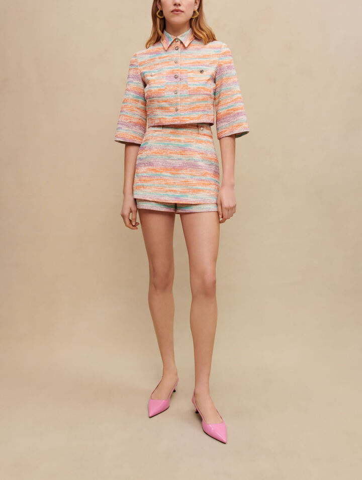 Shortrock aus Tweed