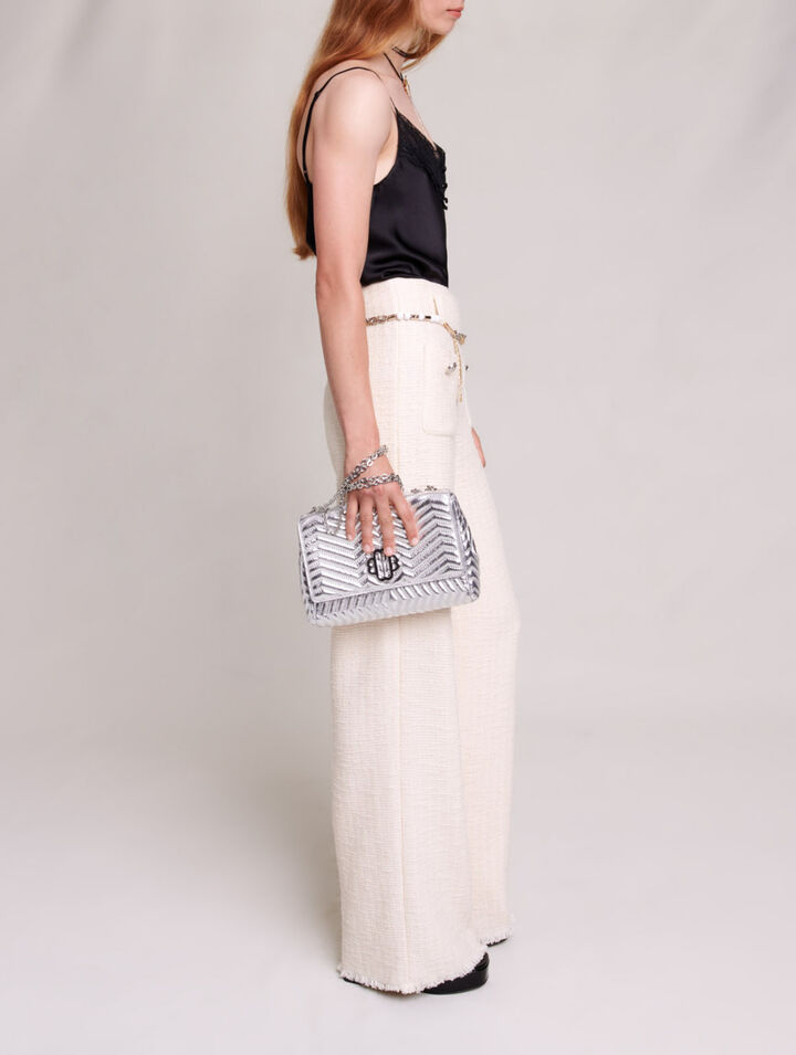 Weite Tweed-Hose
