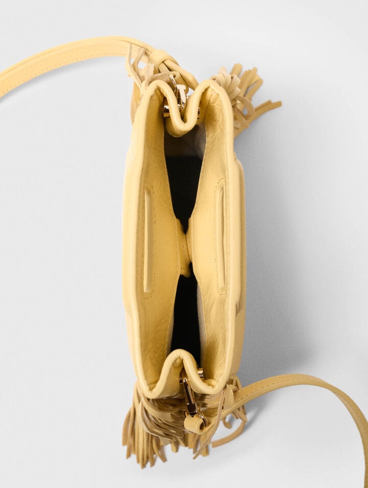 M Mini-Tasche, Craquel&eacute;-Leder matt