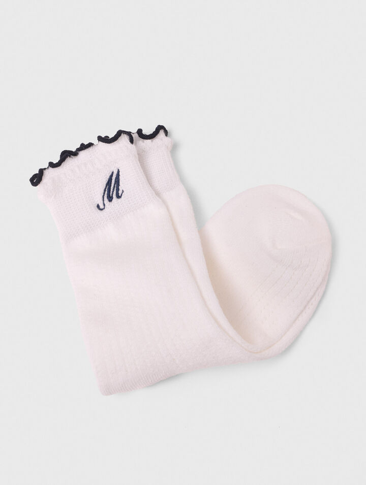 Pointelle-Socken aus Baumwolle