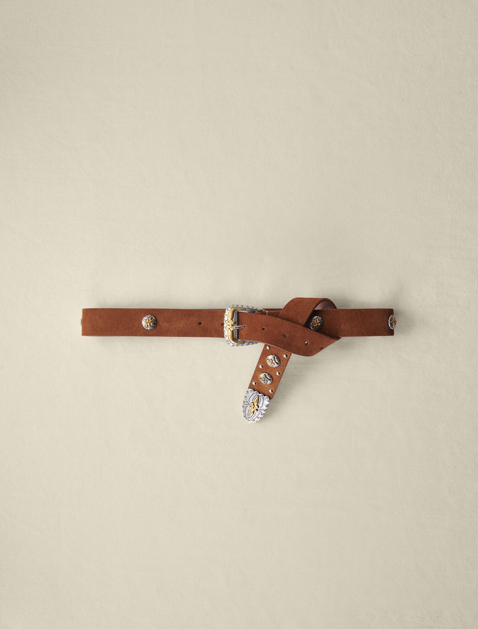 Westerngürtel aus Veloursleder