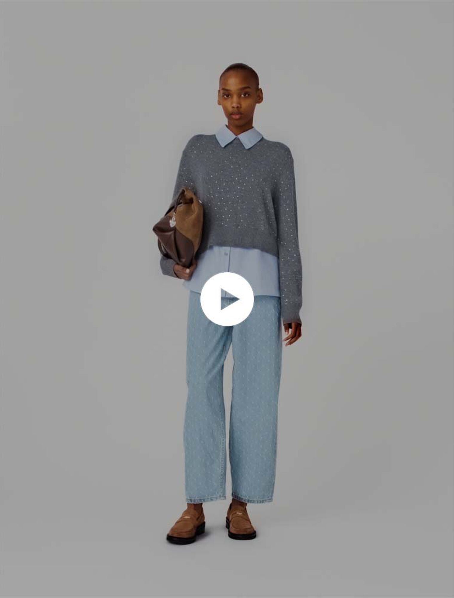 Strasspulli mit abnehmbaren Details