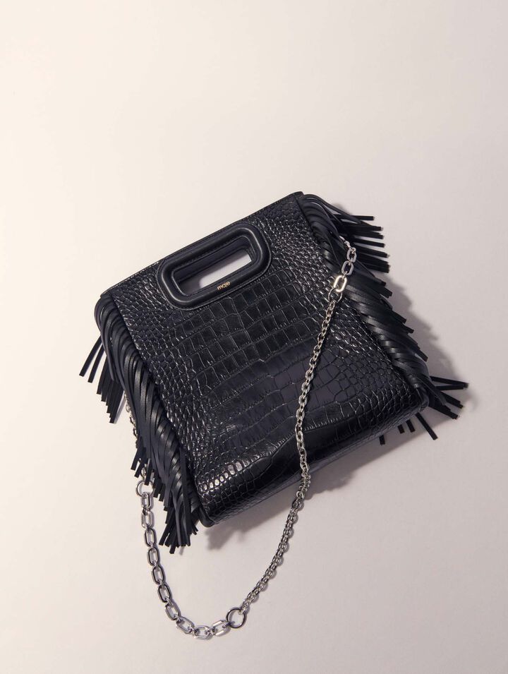 M Mini-Tasche aus Krokodilleder