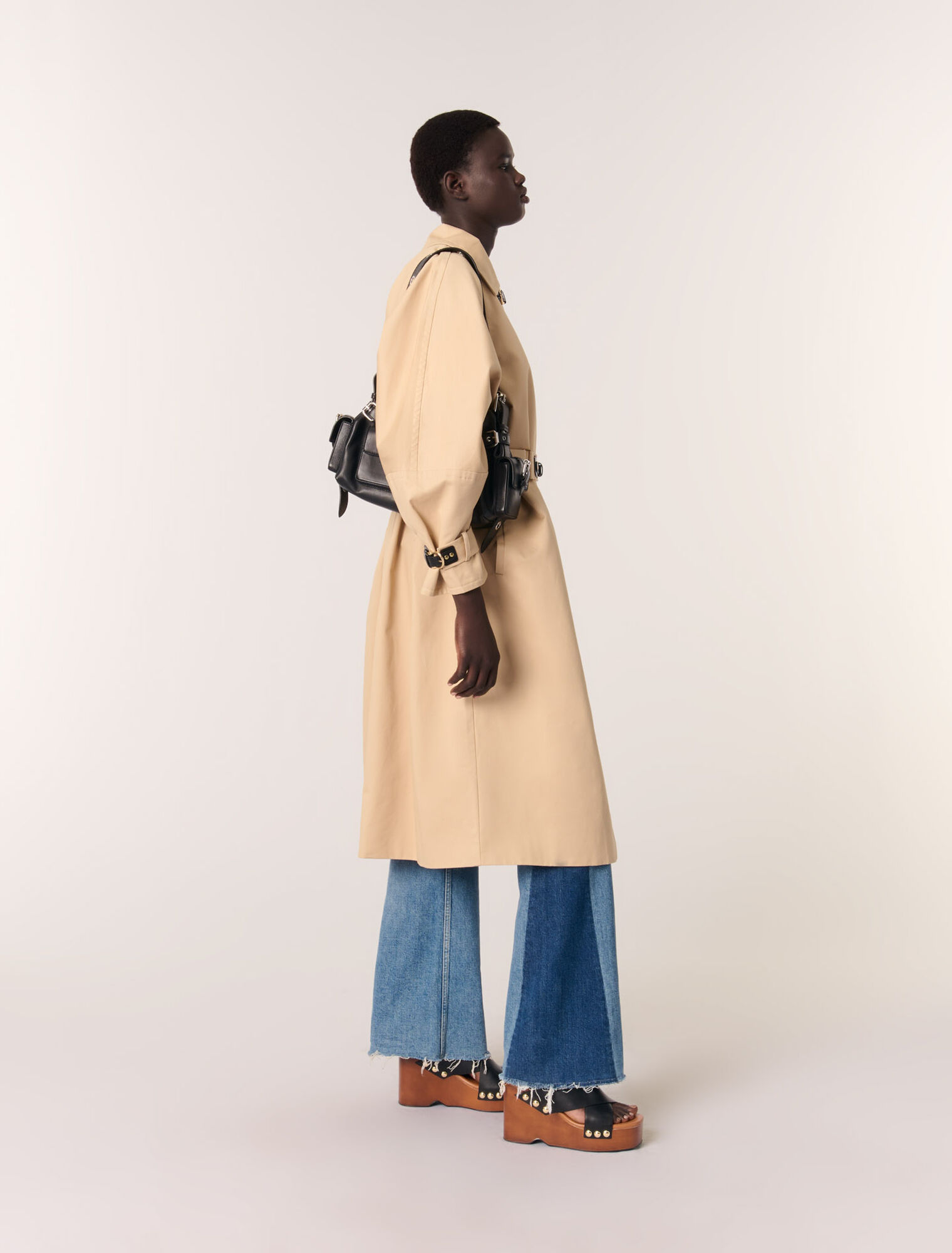 Langer Trenchcoat