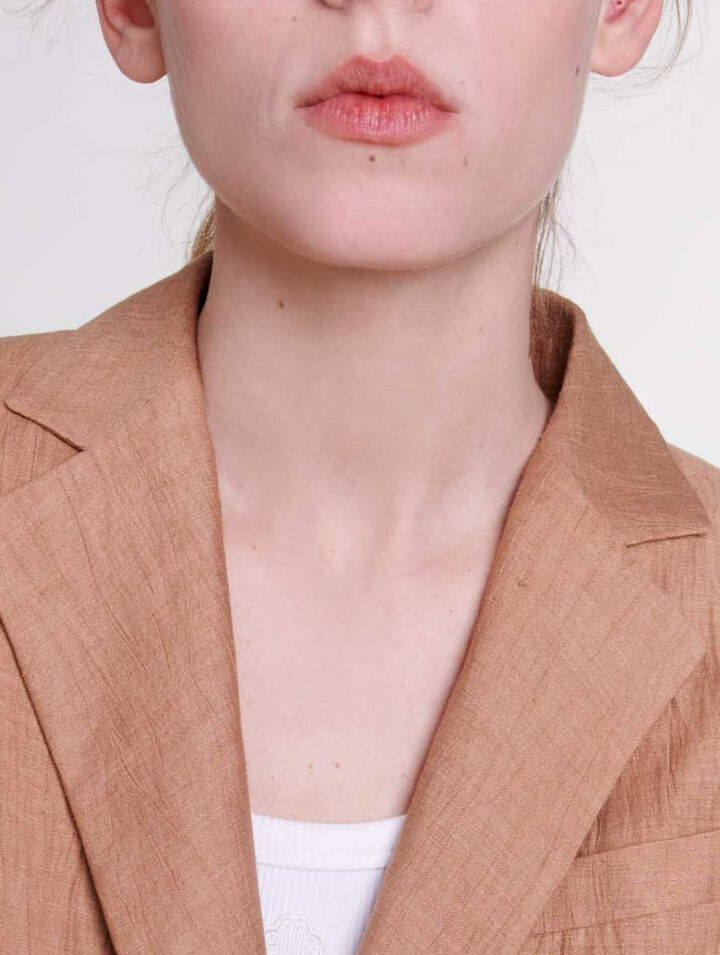 Anzugjacke aus Leinen