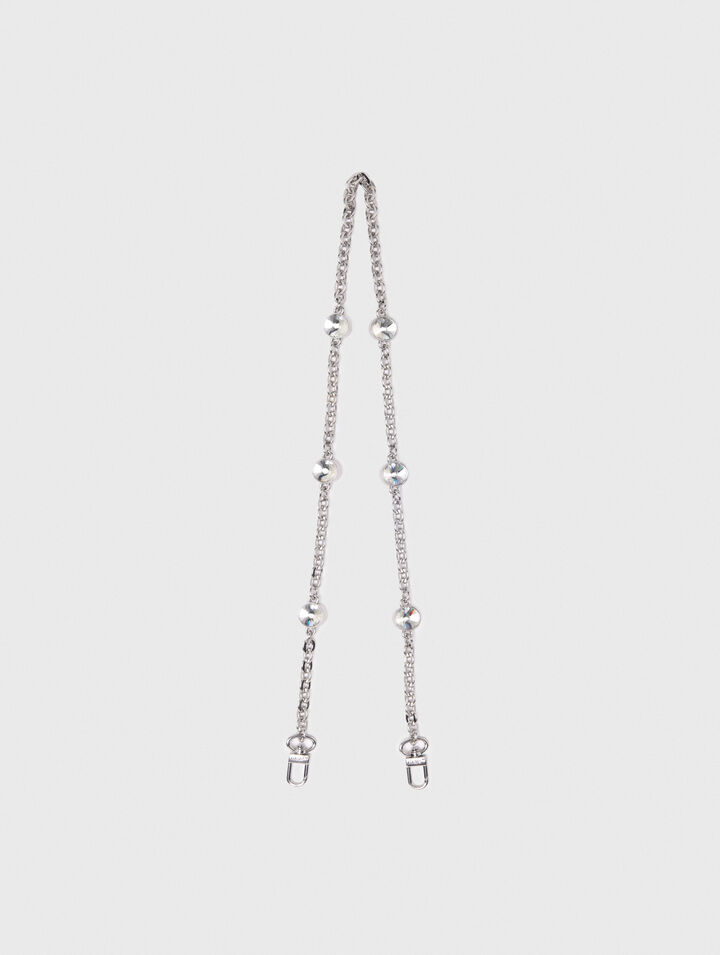 Kurze Schulterkette mit Strass