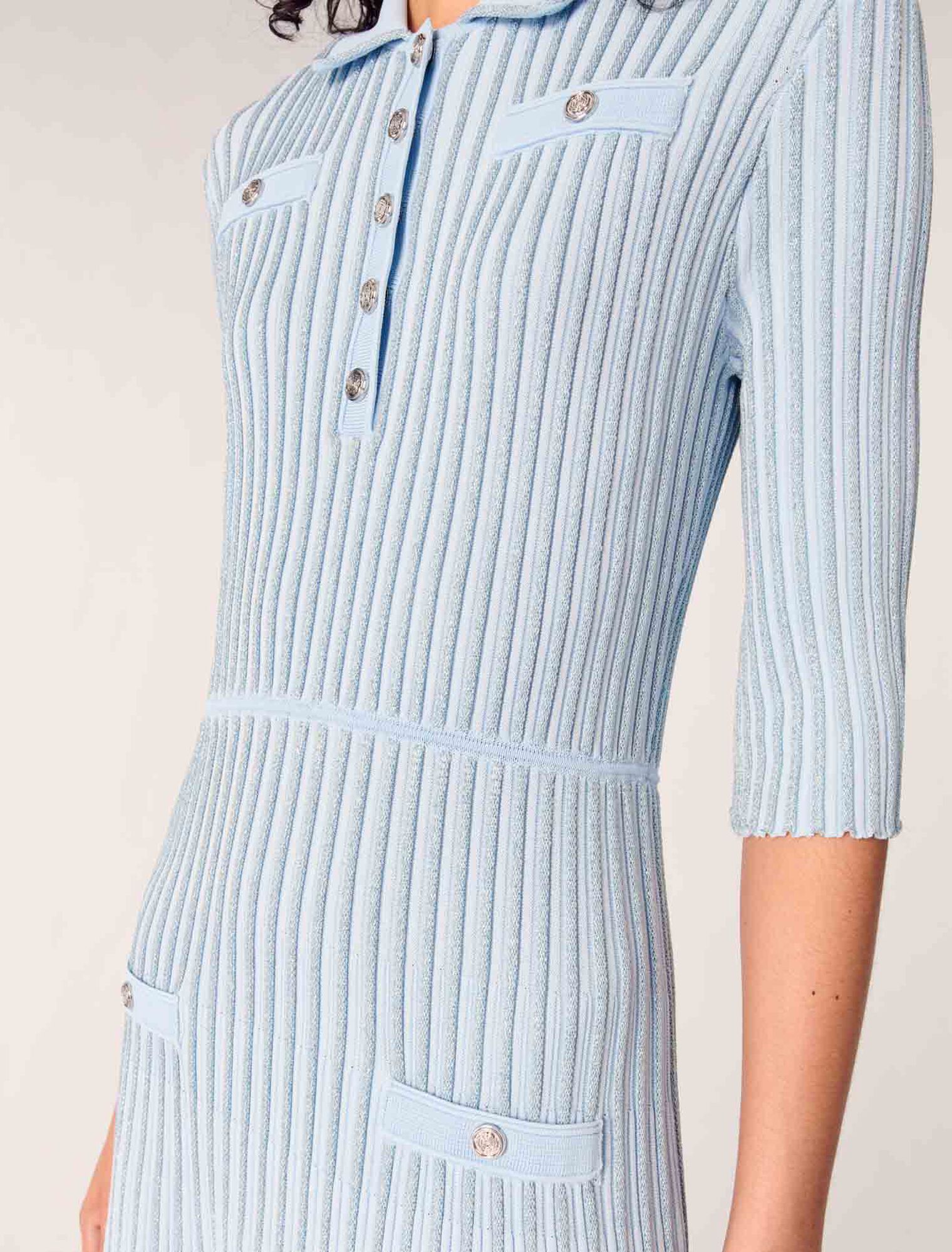 Midikleid aus Rippstrick
