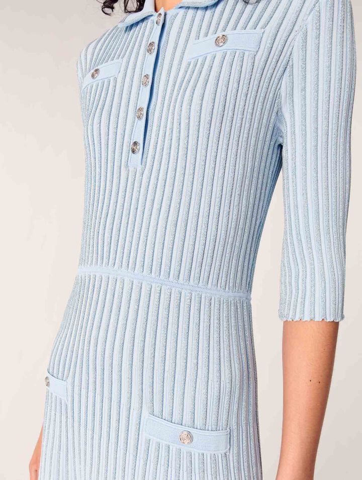 Midikleid aus Rippstrick