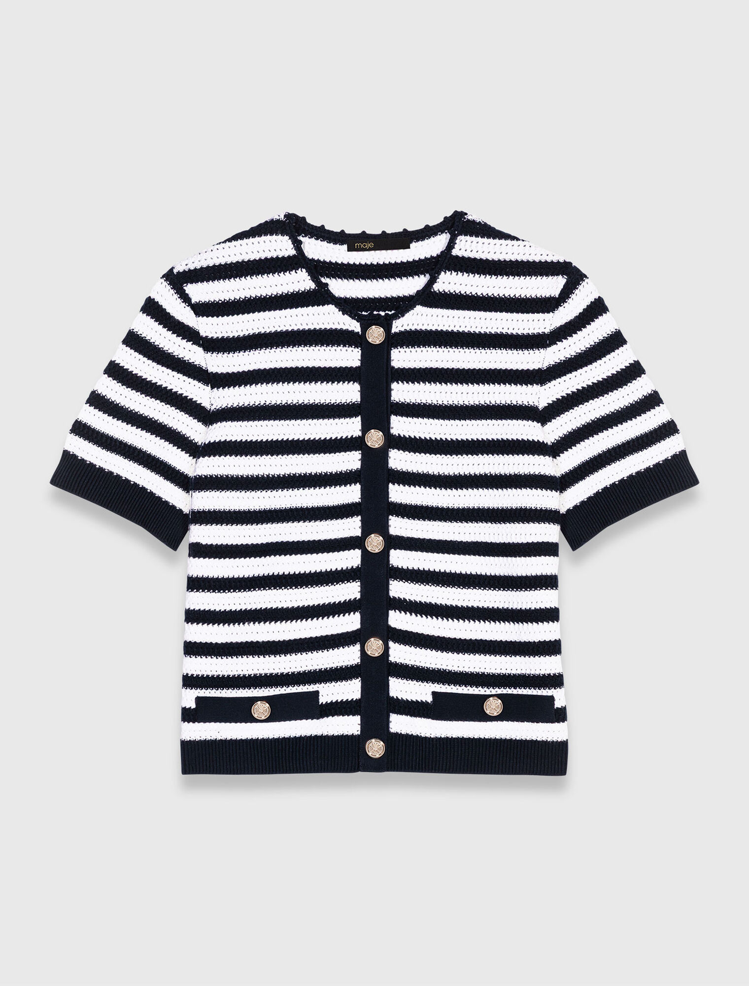 Kurzer gehäkelter Cardigan